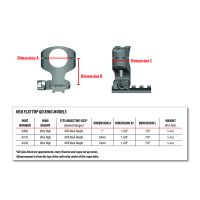 Warne MSR 25.4 mm QD Rings