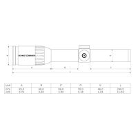 Schmidt & Bender 1-8x24 Exos - Drawing