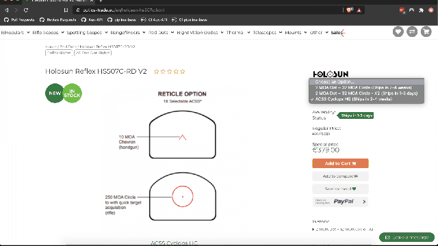 Holosun Reflex HS507C-RD V2