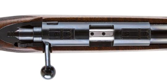 The receiver of Cooper Model 36, chambered for .22 LR