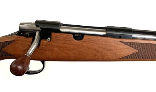 The receiver of Varberger rifle, chambered for .308 Win.