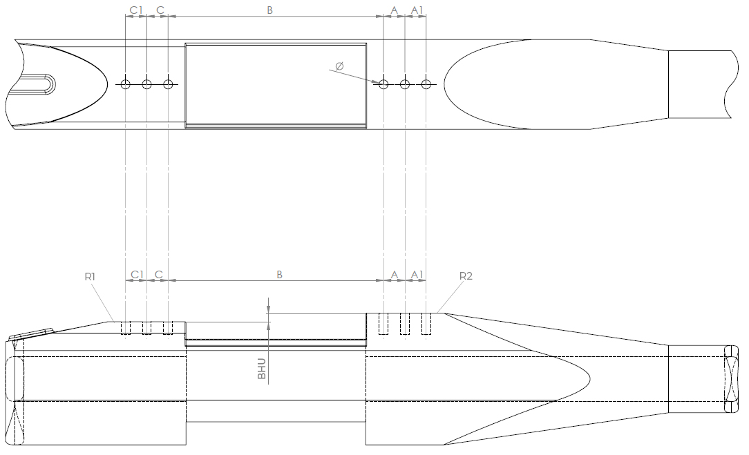 Receiver dimensions for Steyr Pro Hunter L (after 2003)