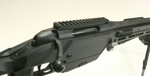 The receiver of Steyr Mannlicher SSG 08, chambered for .300 Win. Mag.