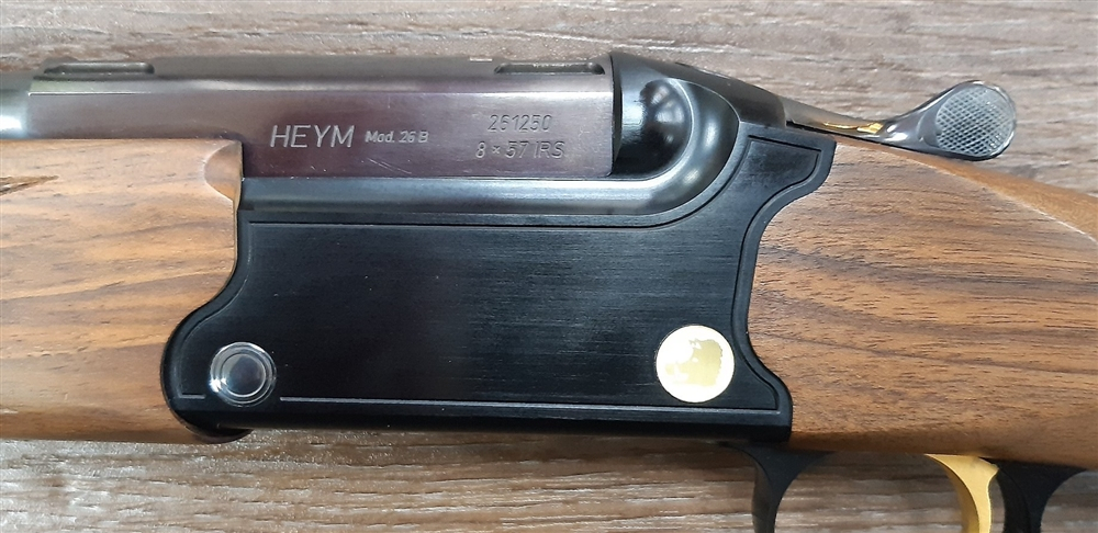 La carcasse de la Heym 26B, chambrée en 8x57 JRS La carcasse de la Heym 26B, chambrée en 8x57 JRS