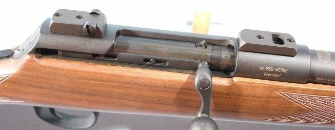 The receiver of Mauser M1996, chambered for .30-06 Spr. 